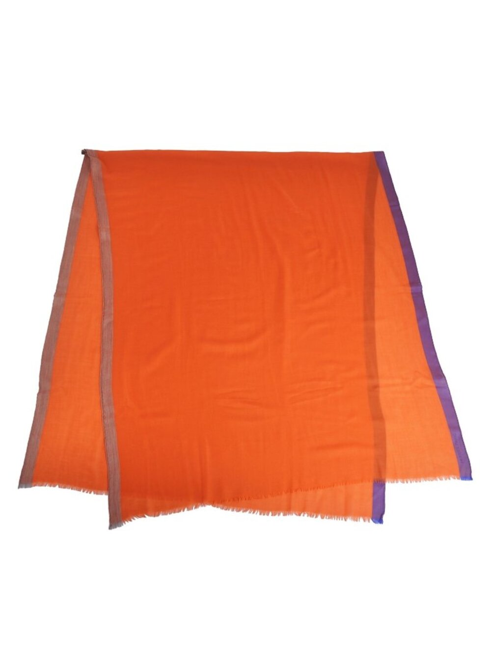 Hermes Scarf Shawl Cashmere Orange